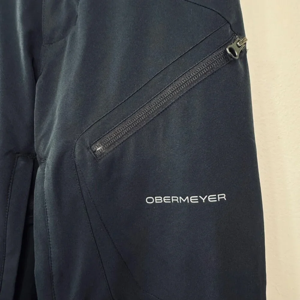 OBERMEYER Teen Enforcer Ski Pants Boys M 10-12 Medium Black Snowboarding Pant - Picture 4 of 13